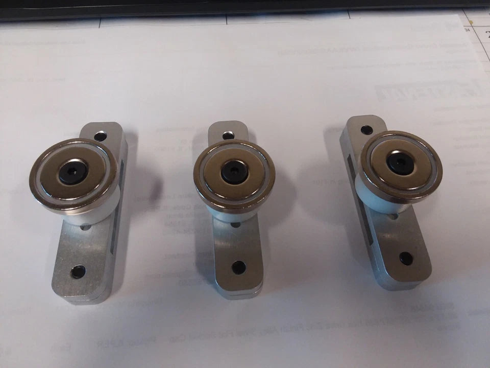 Double Magnet Raw Aluminum Mount